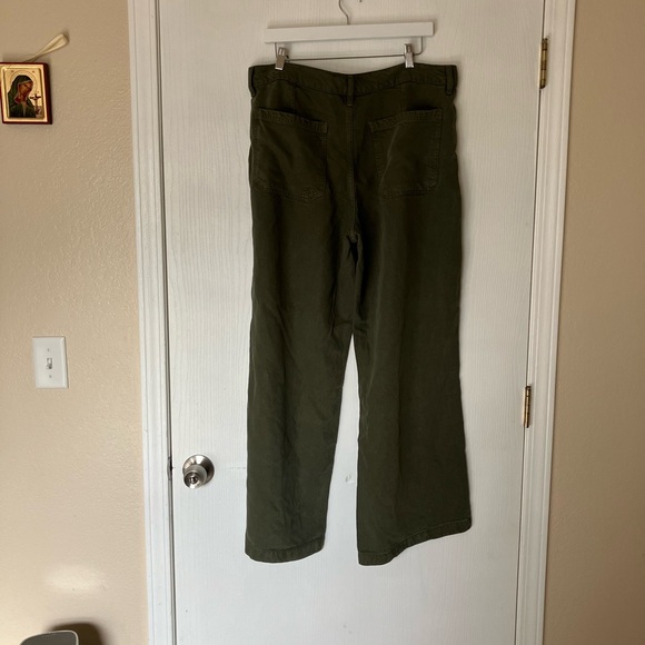 Lucky Brand Women's Olive Wide Leg Pants - Picture 7 of 8